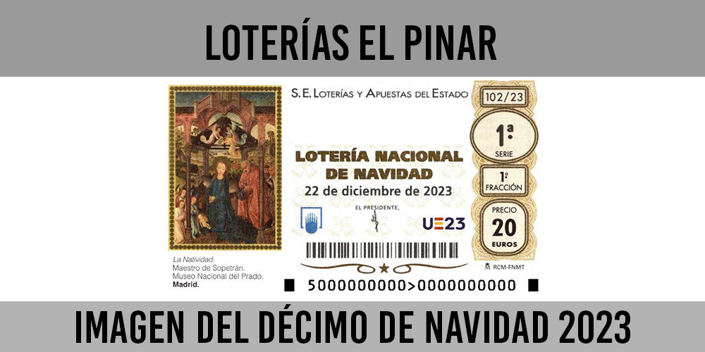 imagen del décimo de lotería de navidad 2023